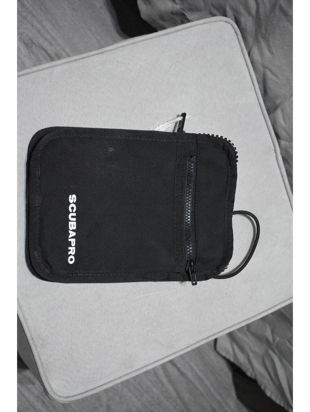 Scubapro Black Dive Gear Pouch with Zipper Pocket